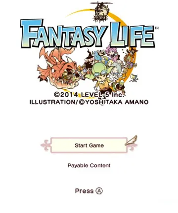 Fantasy Life (USA) screen shot title